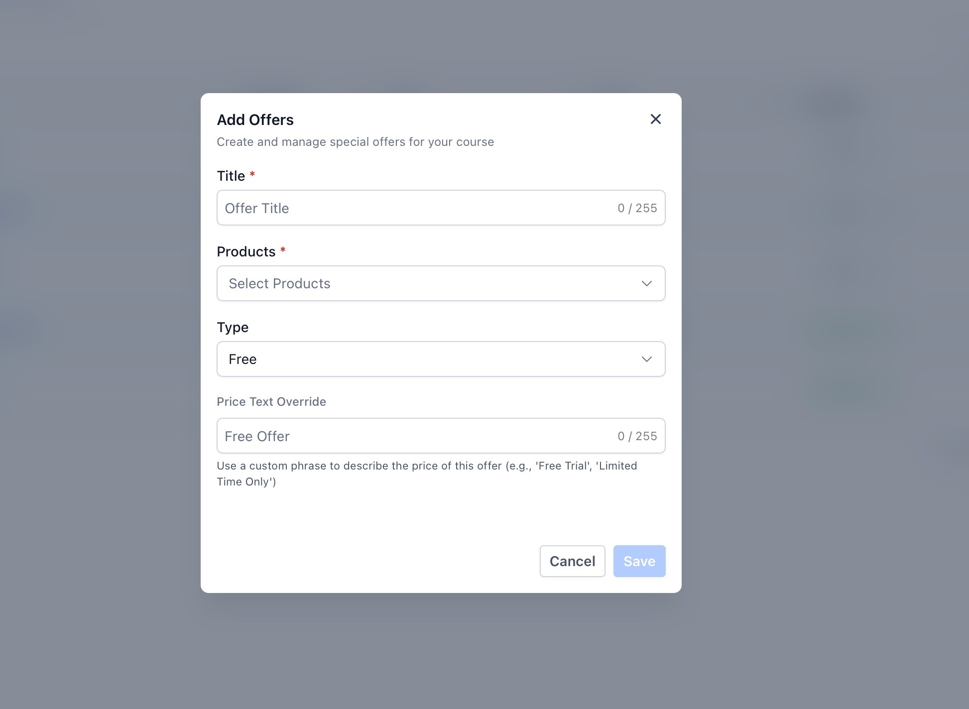 step6 add offers modal