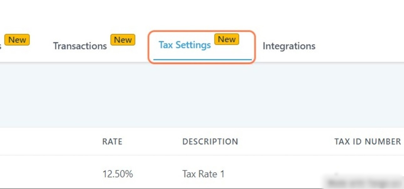 tax step1 settings
