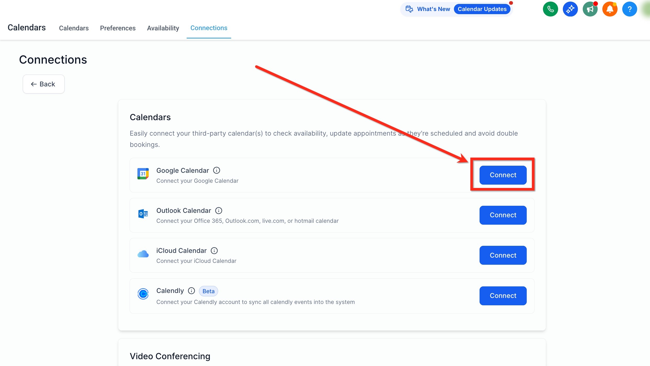 step2 connect google