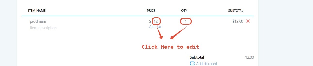 step5 item quantity