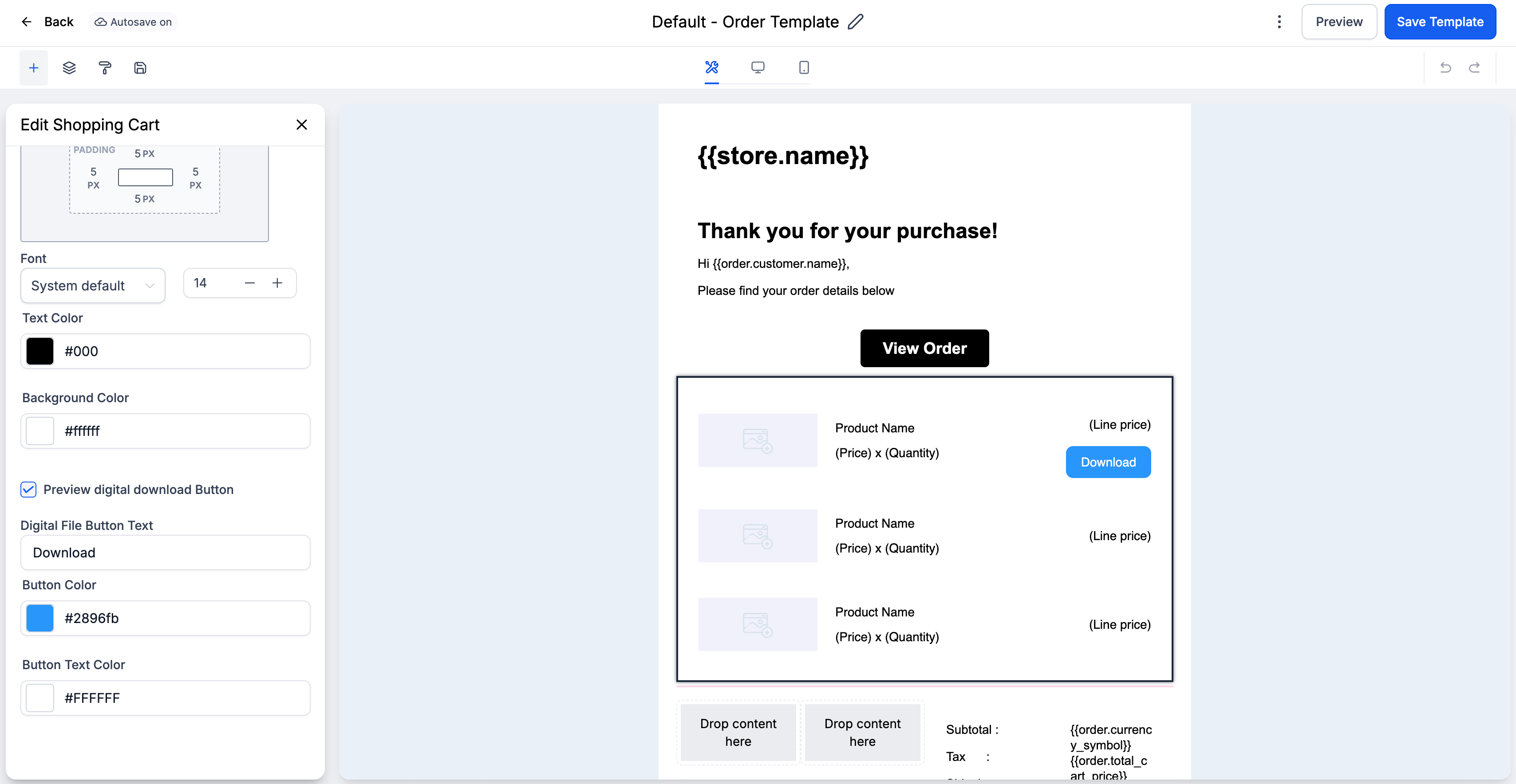 Email Fulfillment Template
