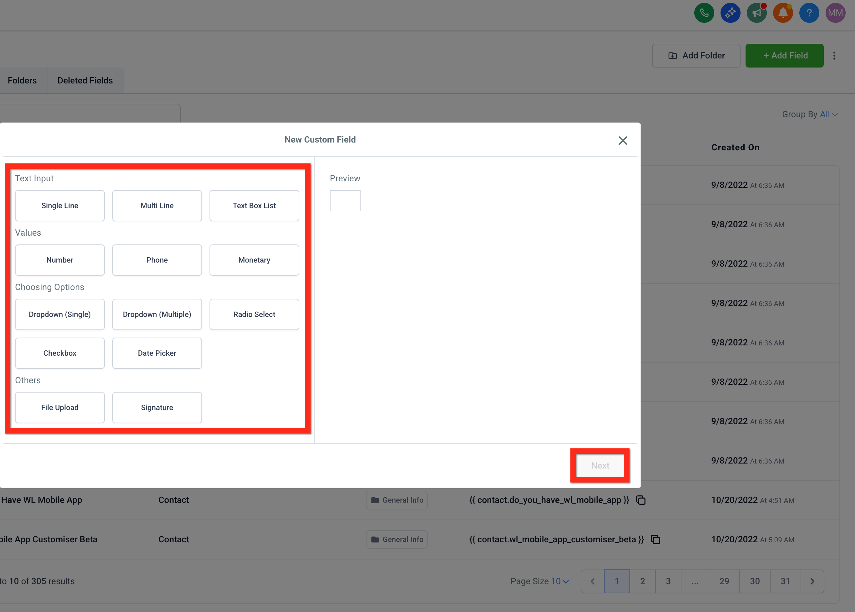 Fill in Import Details