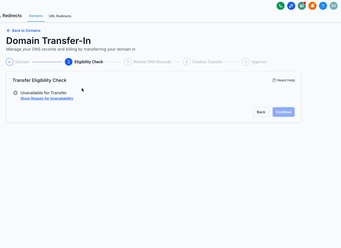 Eligibility check animation