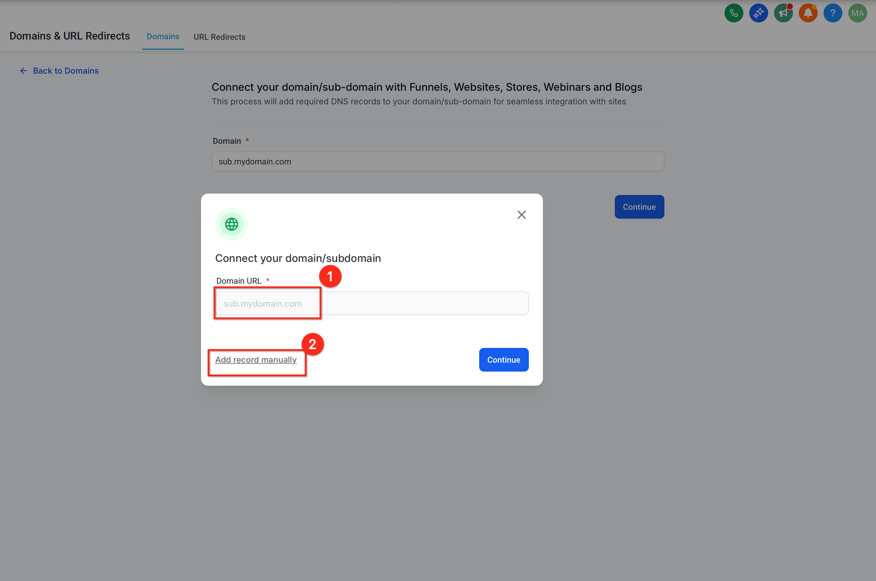 How to Set Up a Root Domain or Subdomain for Your Funnels and Websites ...