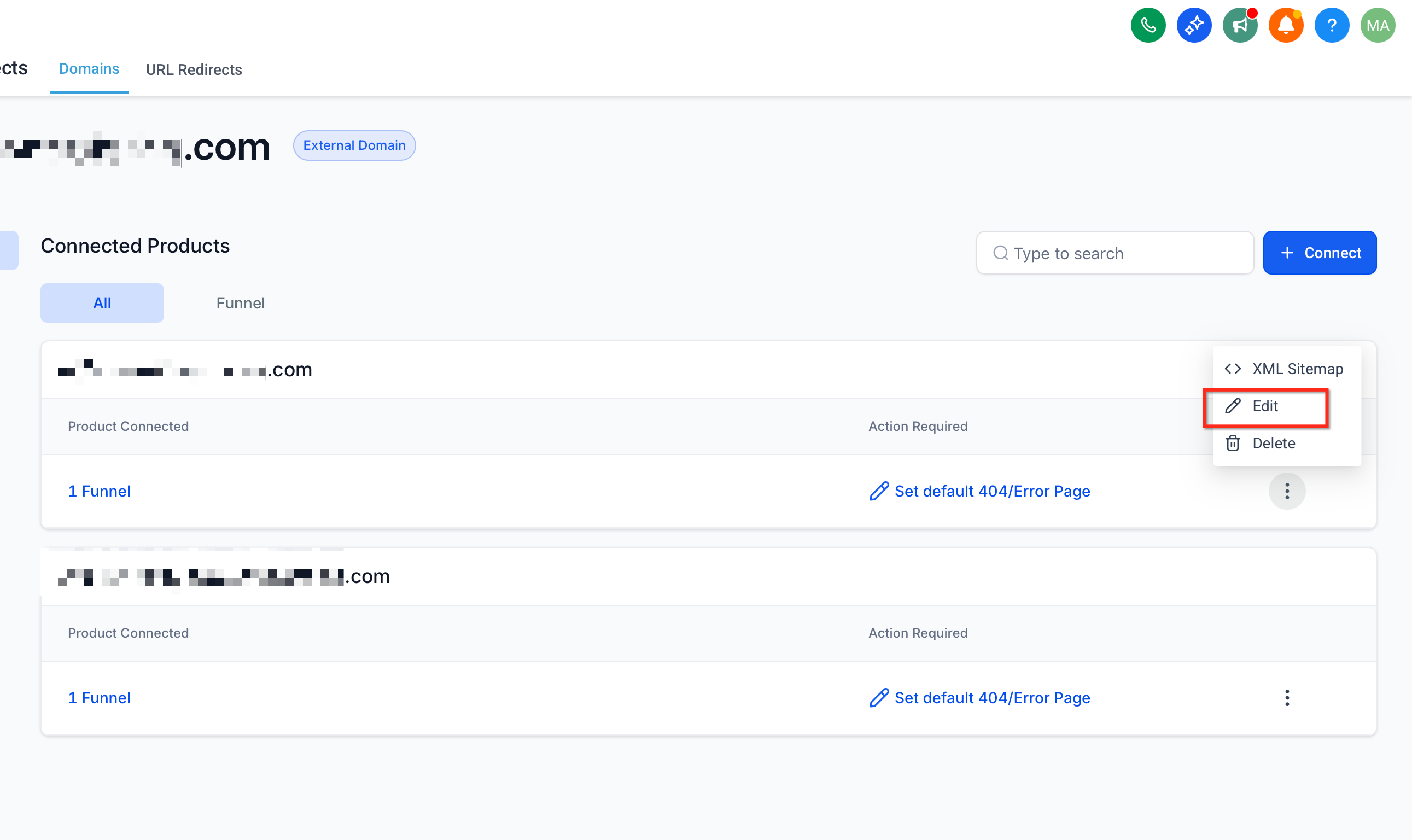 Subdomain DNS record verification
