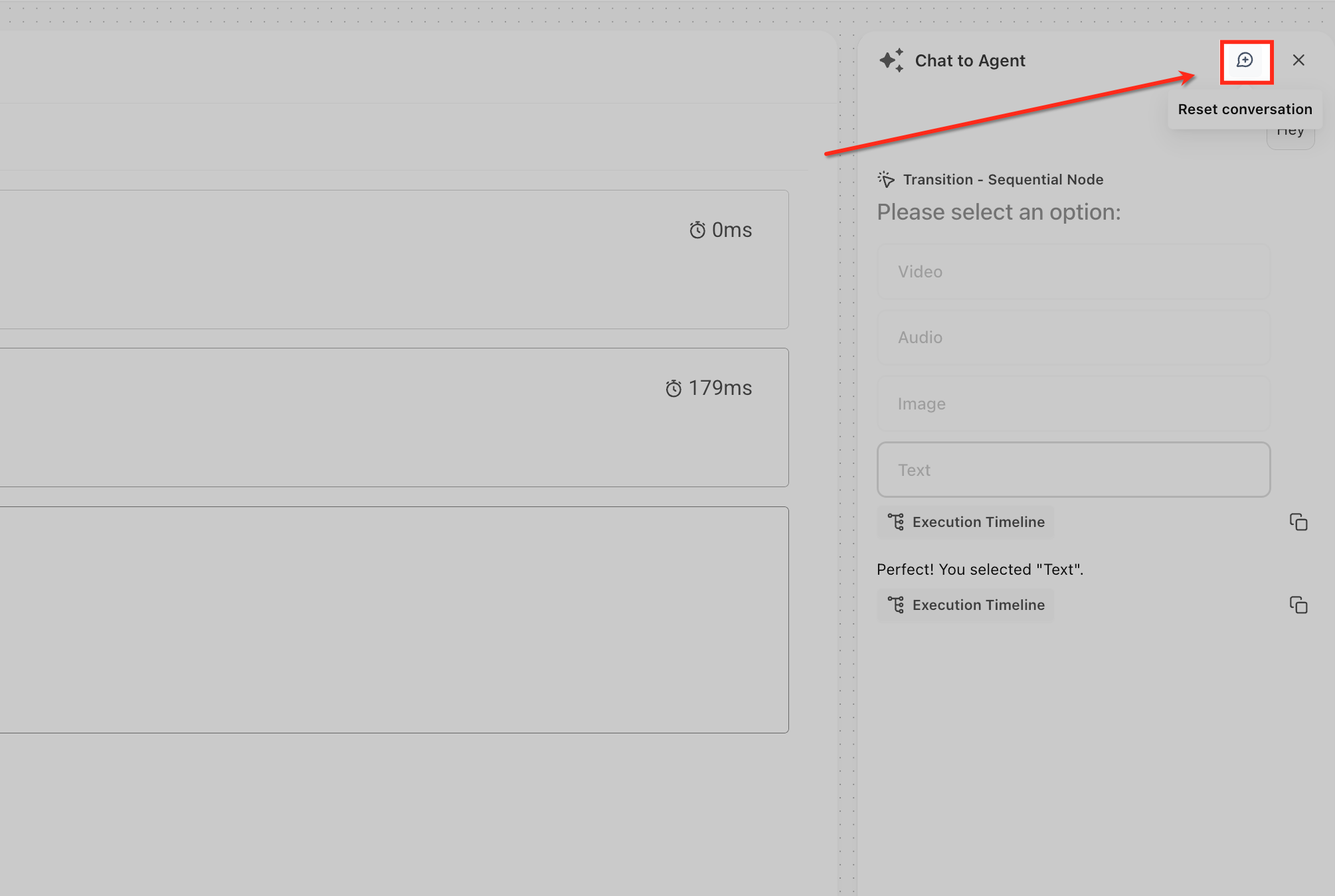 Reviewing execution logs