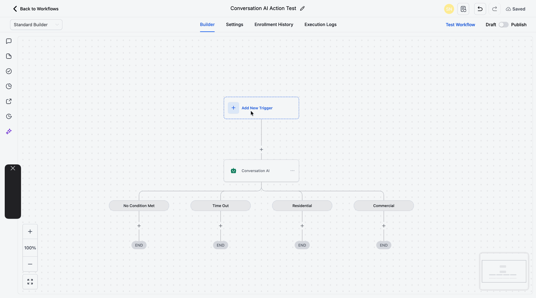 Adding a workflow trigger