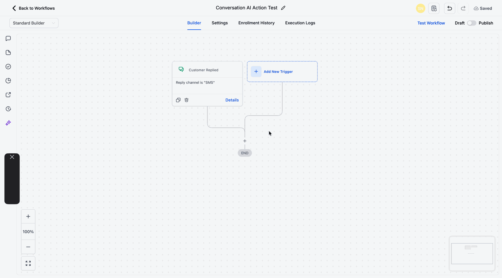 Configuring trigger reply channel
