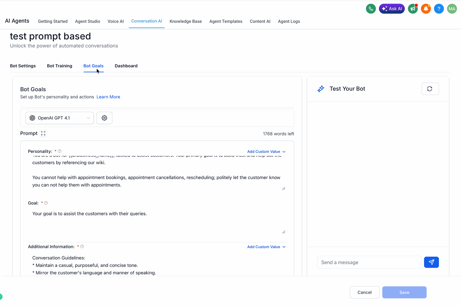 Configuring multiple calendars with descriptions and keywords