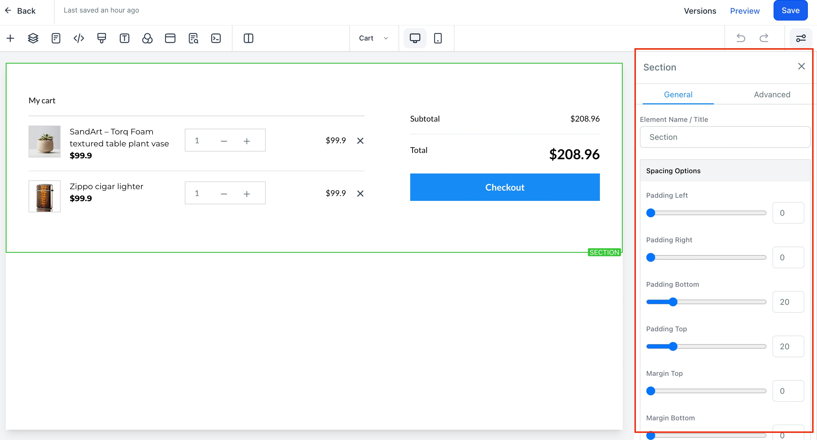 Customizing the product listing page layout