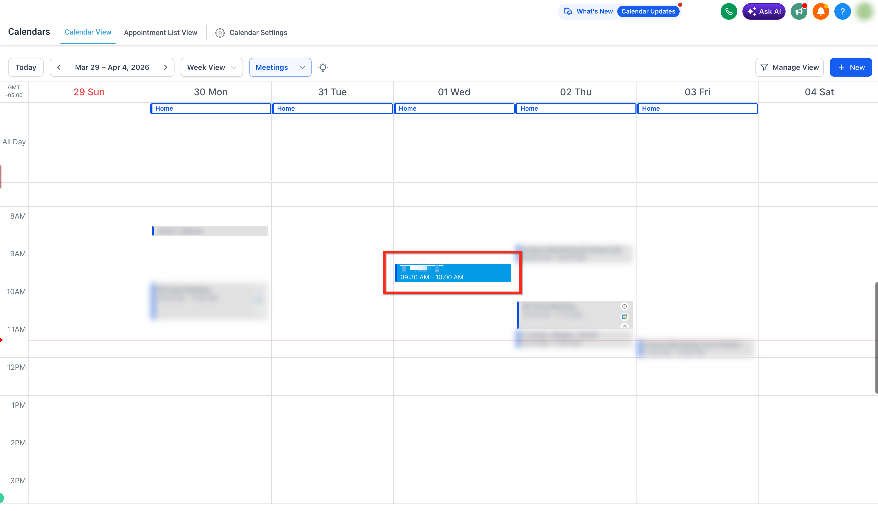 Calendar connected confirmation in AI Studio