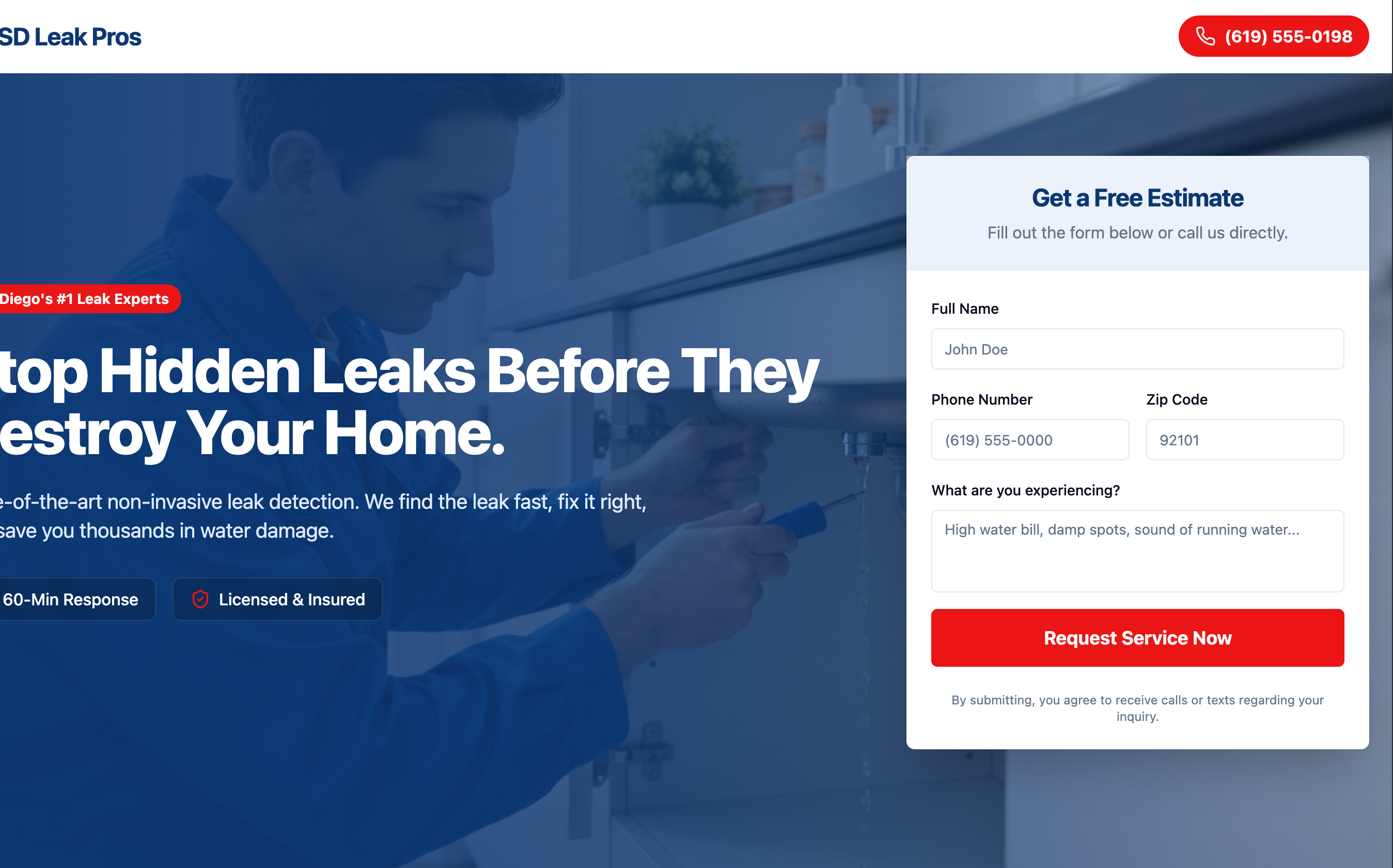 Form layout created by AI Studio on a page