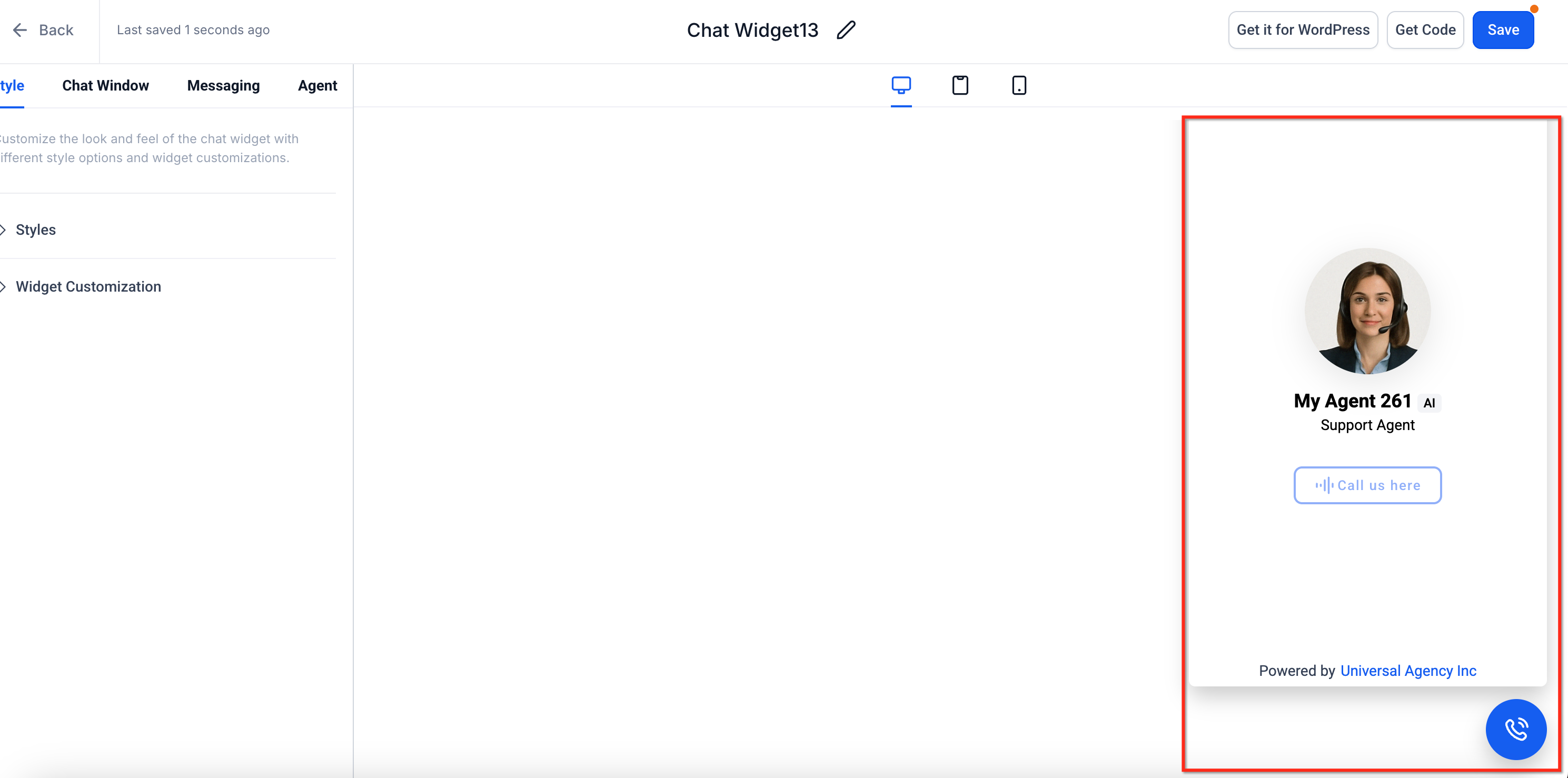 Pasting the Voice AI script into a website