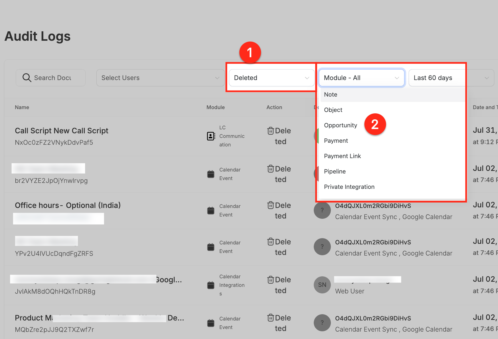 Locating a pipeline in Captivation Hub pipeline settings