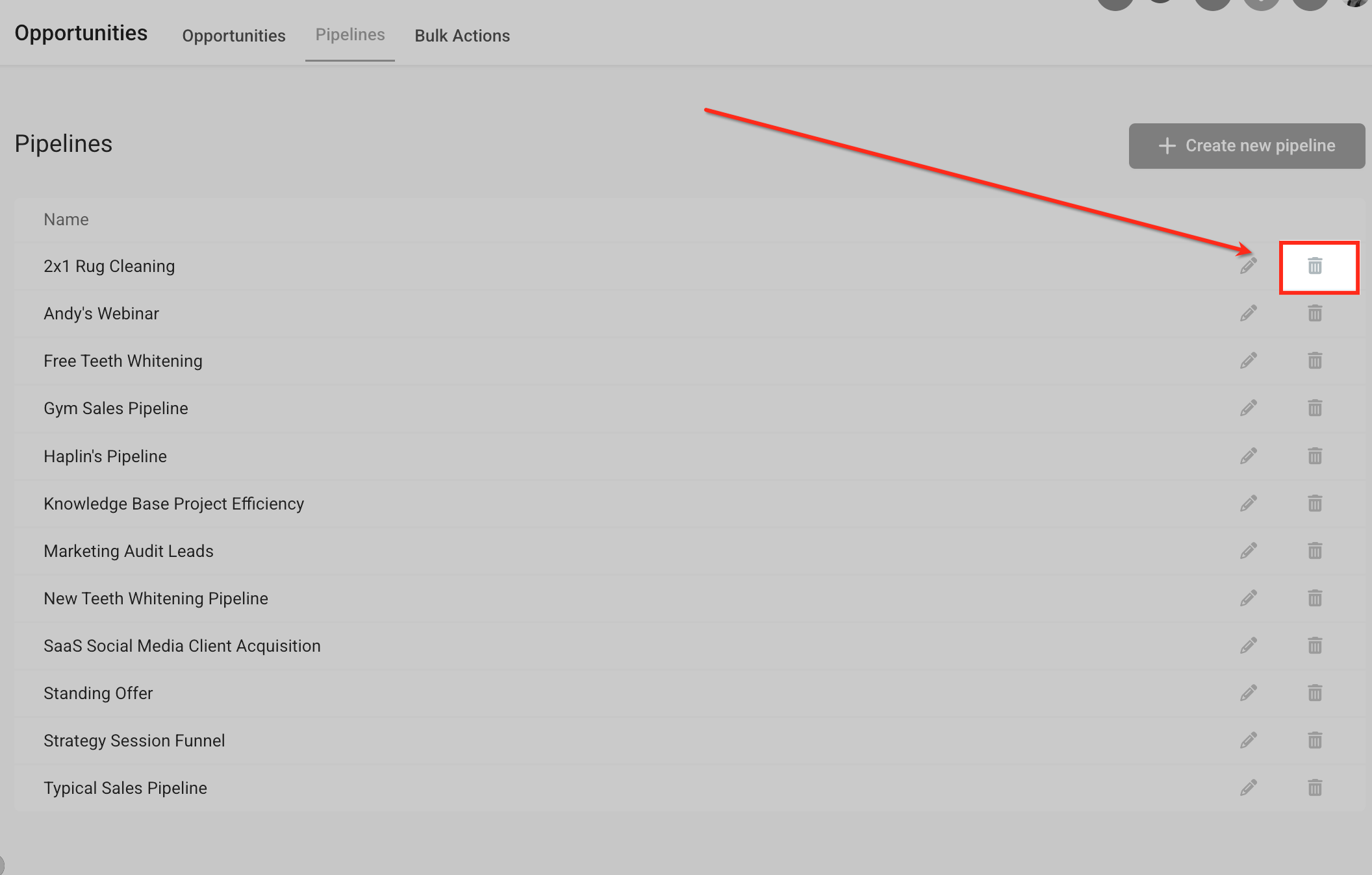 Restoring a deleted pipeline from Audit Logs in Captivation Hub