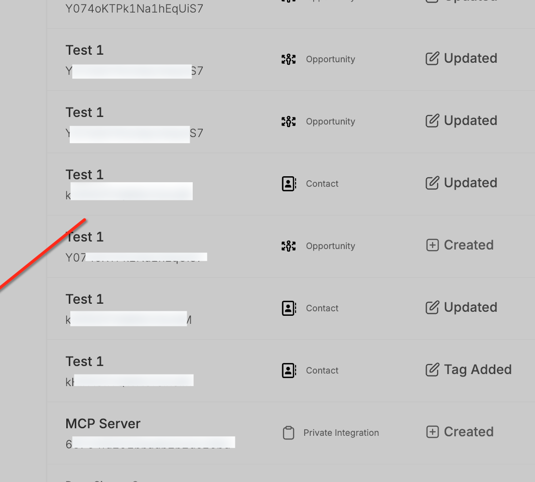 Restoring an opportunity from Audit Logs in Captivation Hub