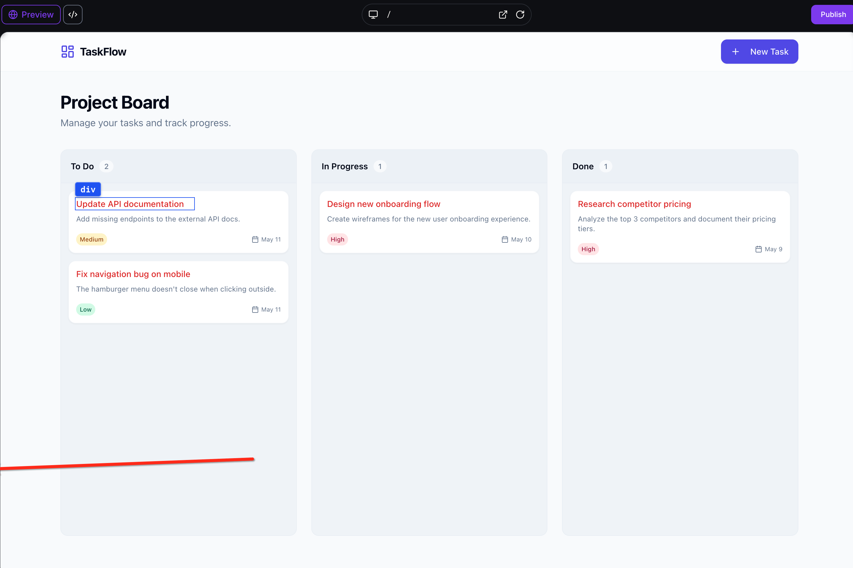 Saving or discarding Visual Edits in AI Studio