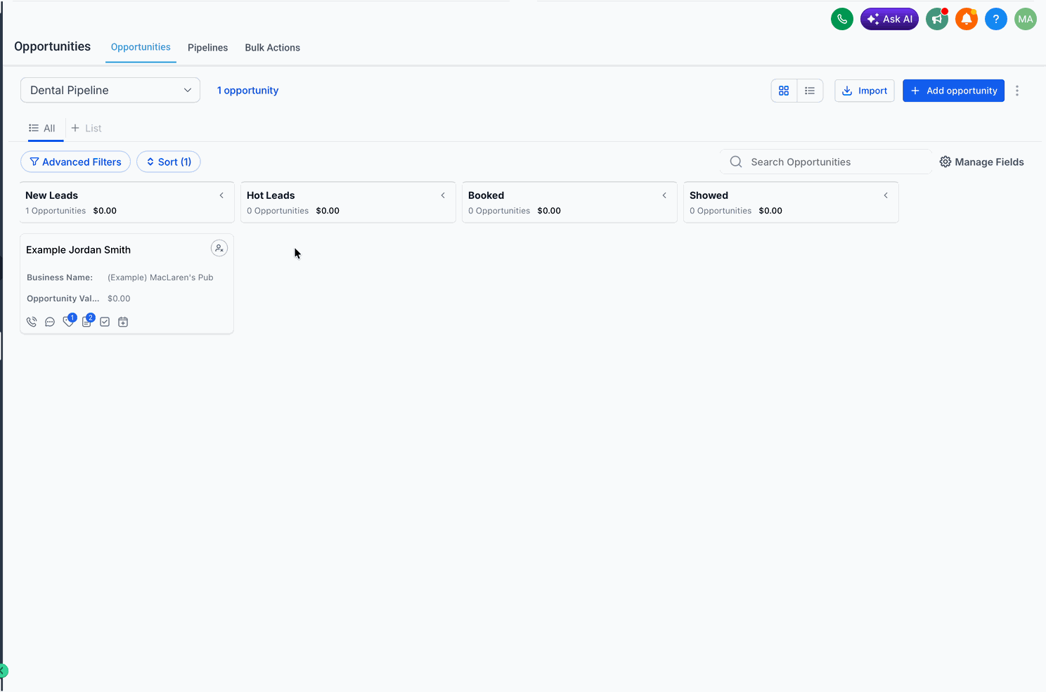 Collapsing and expanding pipeline stages in Kanban view