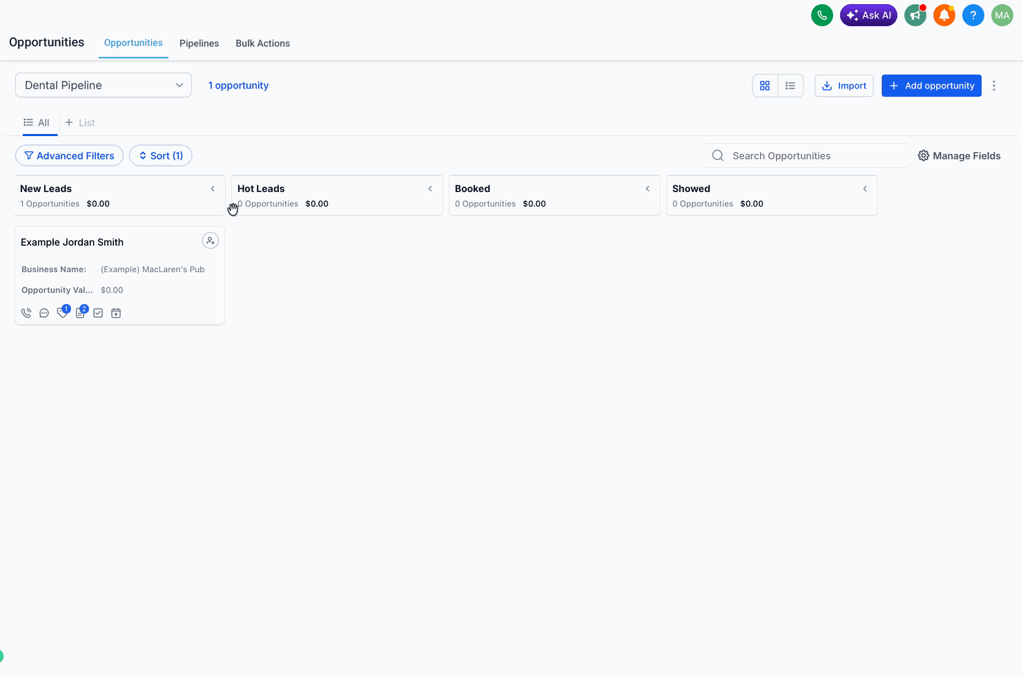 Resizing pipeline stage columns in Kanban view