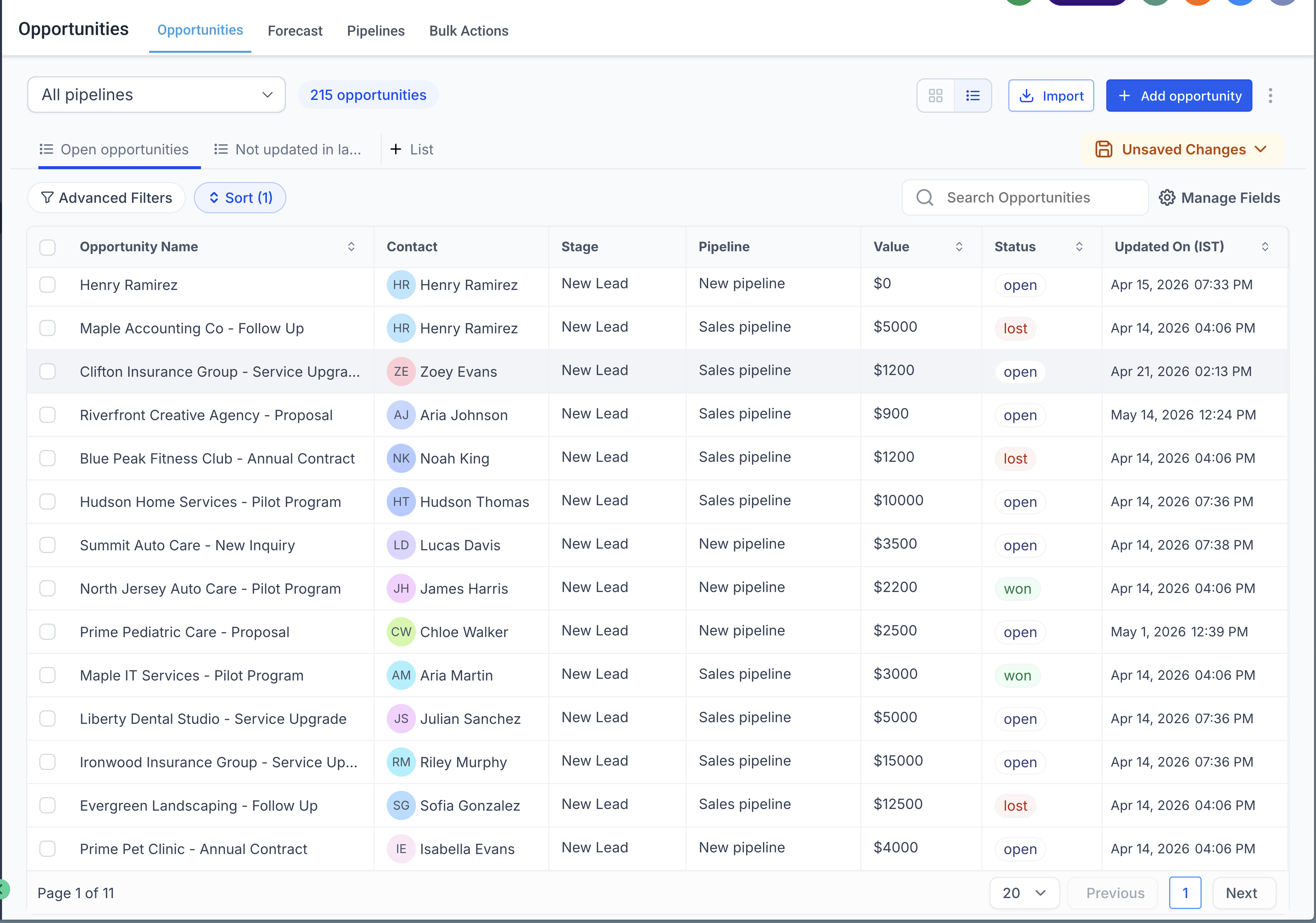 Saving a custom List View in Captivation Hub
