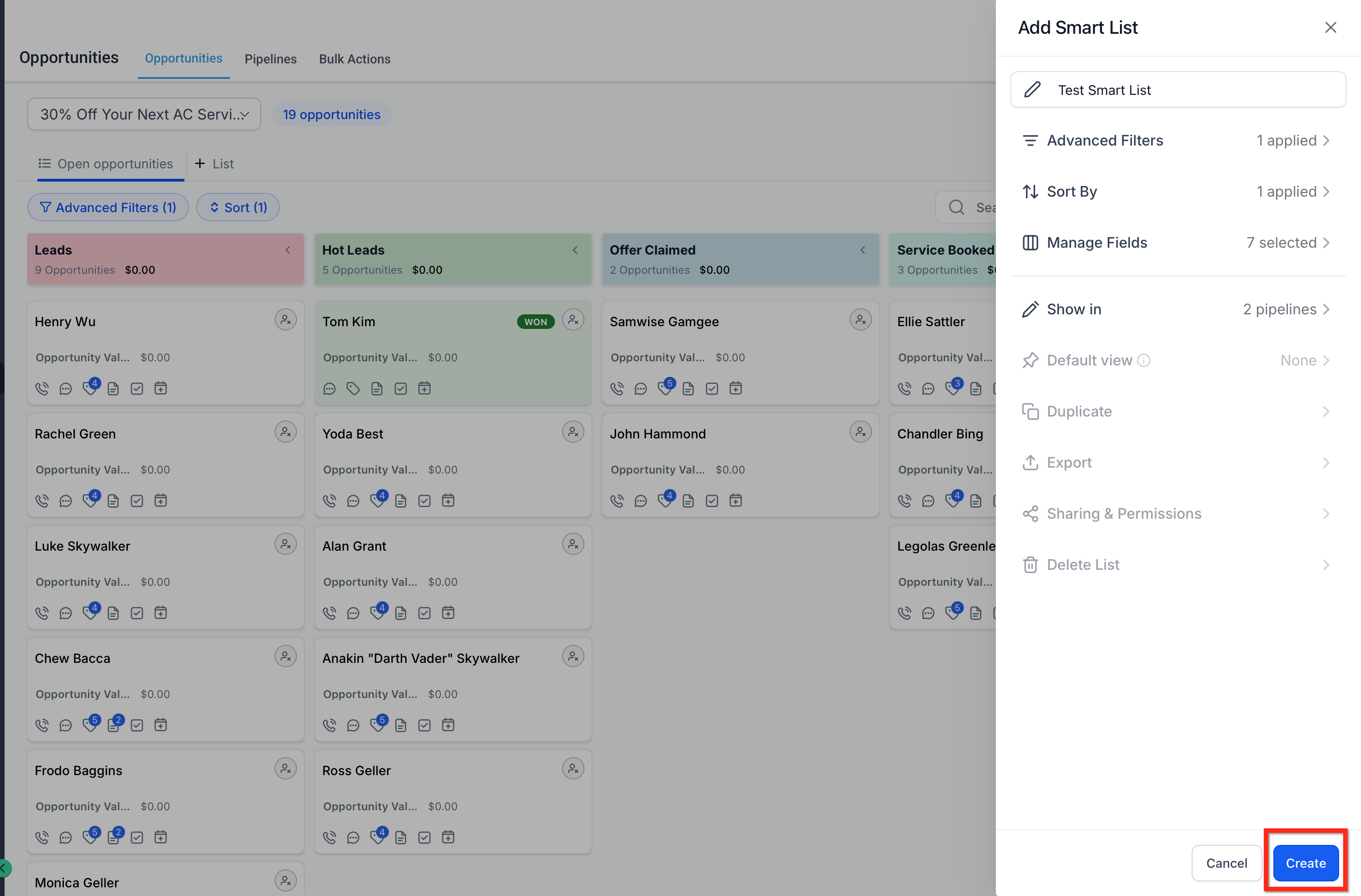 Editing a Smart List in Captivation Hub