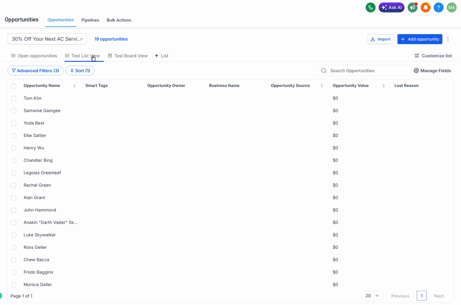 Duplicating a Smart List