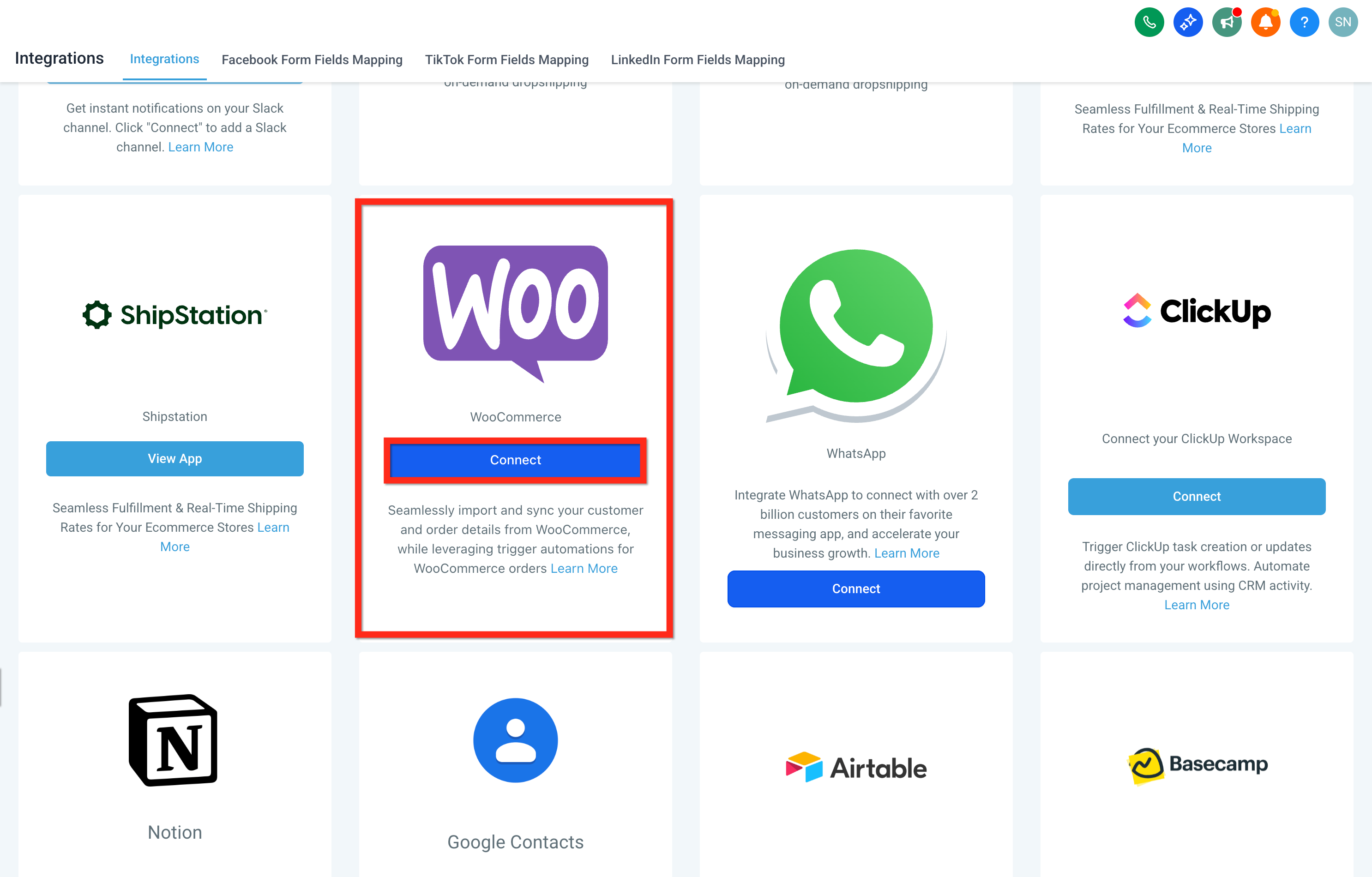Entering the WooCommerce store URL to connect with Captivation Hub